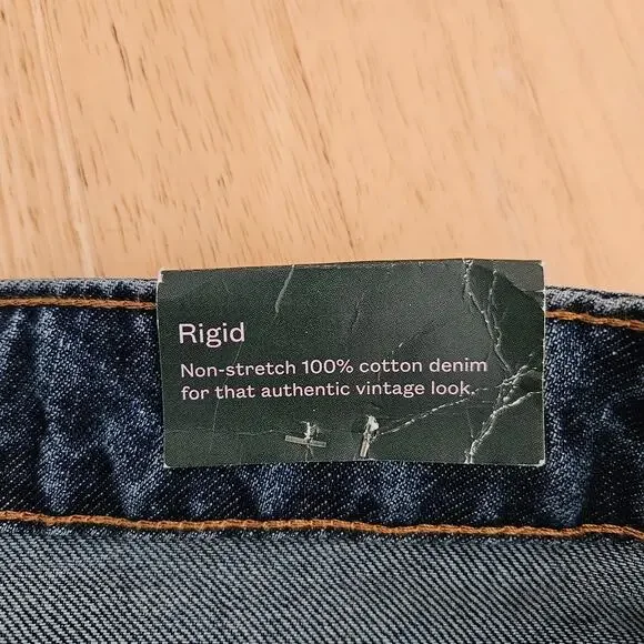 Wild Fable Women's Low-Rise Barrel Jeans Dark Wash sz 17/32" inseam NWT - Picture 7 of 13